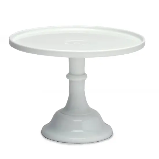Mosser Glass Cake Dessert Serving or Display Stand 10 Inch White {1}