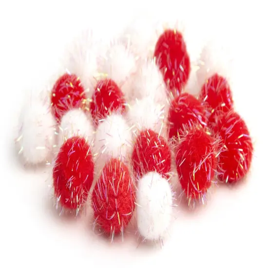 CousinDIY Pom-Poms 1" 20/Pkg-Christmas Lights {4}