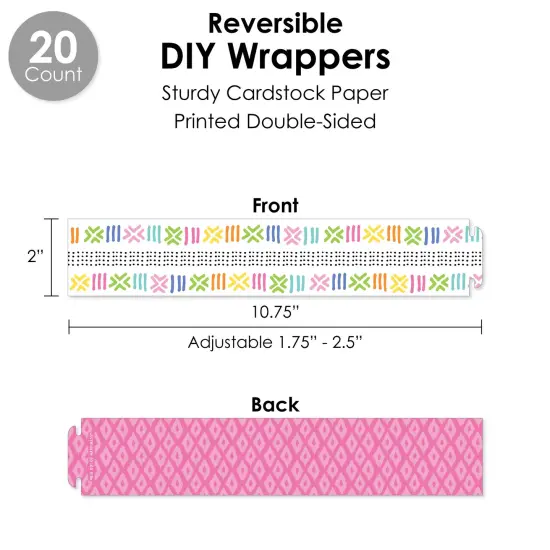 Big Dot of Happiness Whole Llama Fun - Llama Fiesta Baby Shower or Birthday Party Favors and Cupcake Kit - Fabulous Favor Party Pack - 100 Pieces {4}