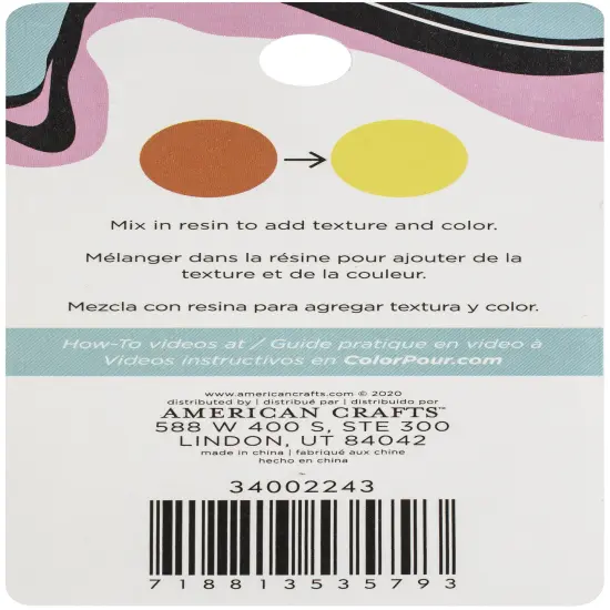 American Crafts Color Pour Thermal Powder 12oz-Orange To Yellow {3}