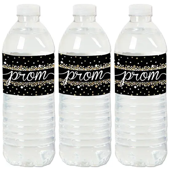 Big Dot of Happiness Prom - Prom Night Party Water Bottle Sticker Labels - Set of 20 {1}