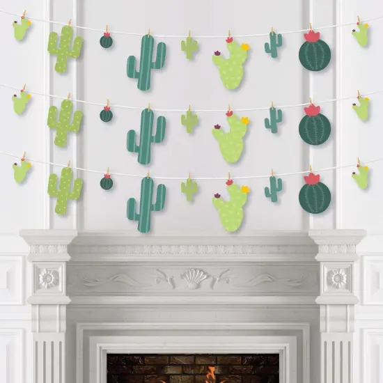 Big Dot of Happiness Prickly Cactus Party - Fiesta Party DIY Decorations - Clothespin Garland Banner - 44 Pieces {4}