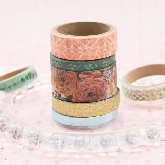 BoBunny Washi Tape 8/Pkg-Willow & Sage {3}
