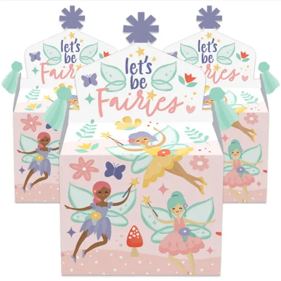 Big Dot of Happiness Let's Be Fairies - Treat Box Party Favors - Fairy Garden Birthday Party Goodie Gable Boxes - Set of 12 {3}