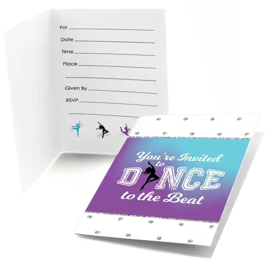 Big Dot of Happiness Must Dance to the Beat - Dance - Fill-in Dance Party or Birthday Party Invitations (8 count) {1}