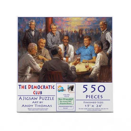Sunsout The Democratic Club 550 pc Jigsaw Puzzle 19376 {4}