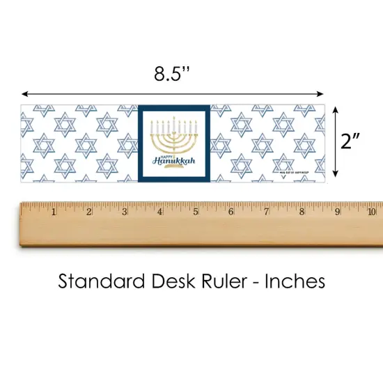 Big Dot of Happiness Happy Hanukkah - Chanukah Water Bottle Sticker Labels - Set of 20 {6}