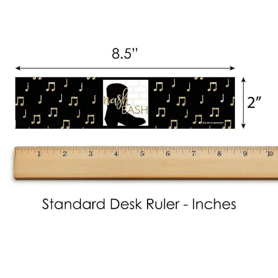 Big Dot of Happiness Nash Bash - Nashville Bachelorette Party Water Bottle Sticker Labels - Set of 20 {6}