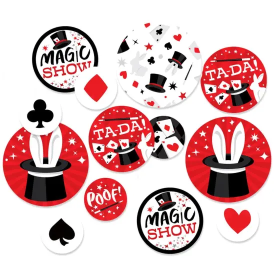 Big Dot of Happiness Ta-Da, Magic Show - Magical Birthday Party Giant Circle Confetti - Party Decorations - Large Confetti 27 Count {1}