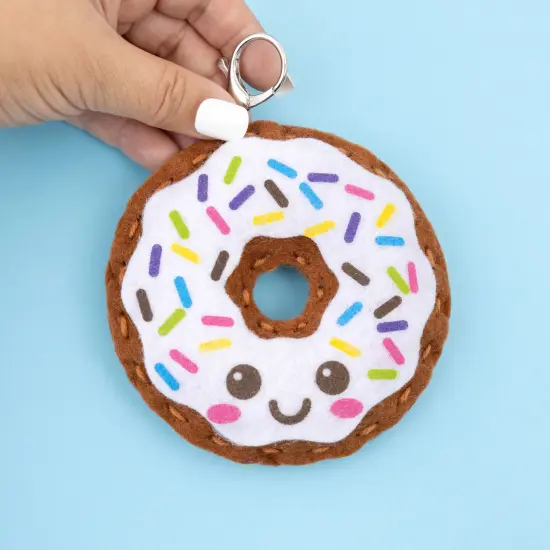 Colorbok Sew Cute! Felt Backpack Clip Kit-Donut {7}