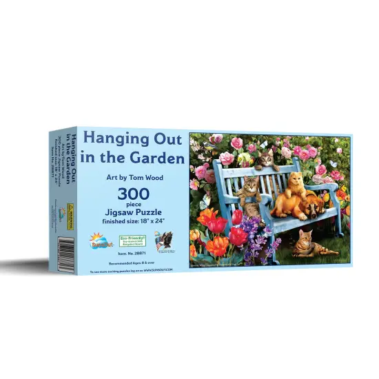 Sunsout Hanging Out in the Garden 300 pc Jigsaw Puzzle 28871 {3}