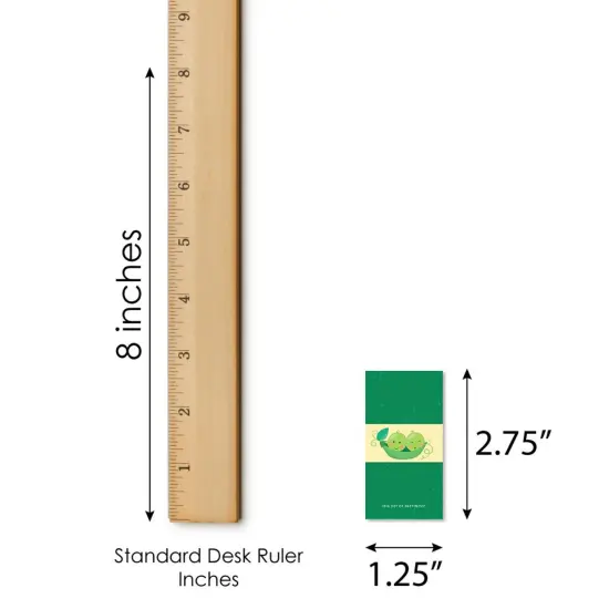 Big Dot of Happiness Double the Fun - Twins Two Peas in a Pod - Mini Candy Bar Wrapper Stickers - Baby Shower or Birthday Party Small Favors - 40 Ct {6}