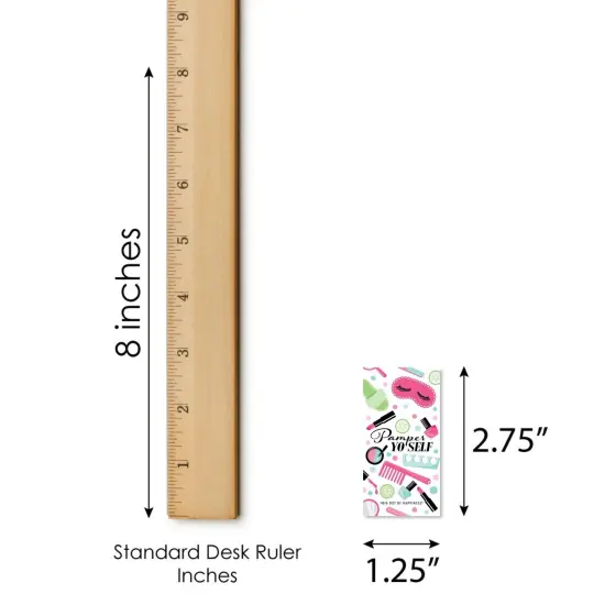 Big Dot of Happiness Spa Day - Mini Candy Bar Wrapper Stickers - Girls Makeup Party Small Favors - 40 Count {6}