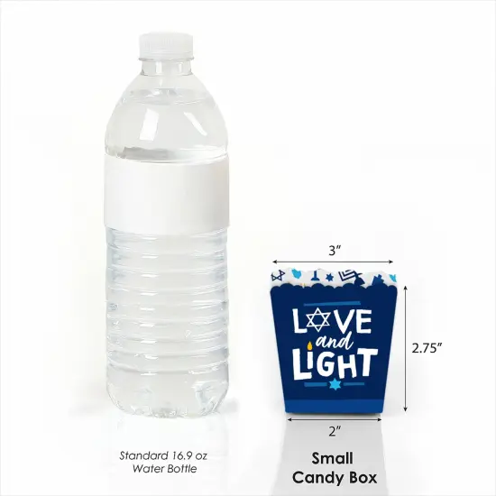 Big Dot of Happiness Hanukkah Menorah - Party Mini Favor Boxes - Chanukah Holiday Party Treat Candy Boxes - Set of 12 {4}