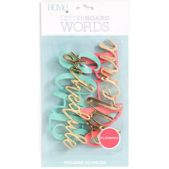 DCWV Letterboard Words 4/Pkg {2}