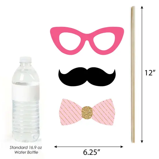 Big Dot of Happiness Finally 21 Girl - 21st Birthday Photo Booth Props Kit - 20 Count {6}