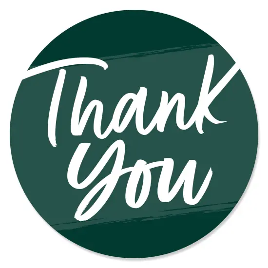 Big Dot of Happiness Emerald Elegantly Simple - Guest Party Favors Circle Sticker Labels - 24 Count {1}