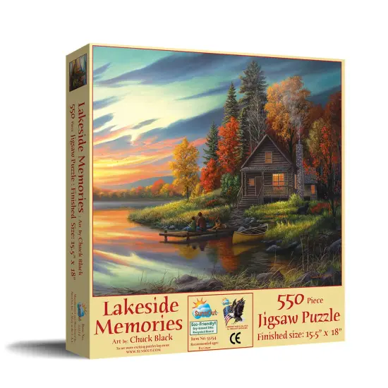 Sunsout Lakeside Memories 550 pc Jigsaw Puzzle 55154 {3}