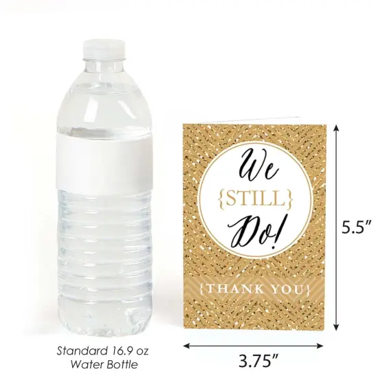 Big Dot of Happiness We Still Do - 50th Wedding Anniversary - Thank You Cards (8 count) {4}