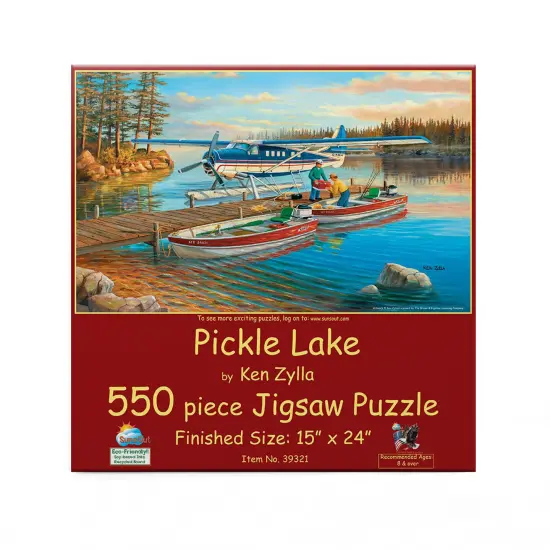Sunsout Pickle Lake 550 pc Fathers Day Jigsaw Puzzle 39321 {4}