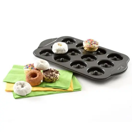 Norpro 3980 12-Count Nonstick 2" Mini Donut Baking Pan with Recipes {4}
