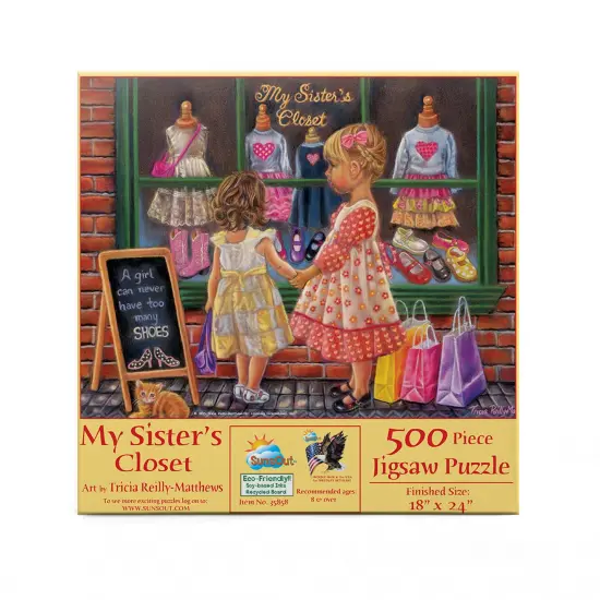 Sunsout My Sister's Closet 500 pc Jigsaw Puzzle 35858 {4}