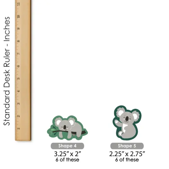 Big Dot of Happiness Koala Cutie - DIY Shaped Bear Birthday Party and Baby Shower Cut-Outs - 24 Count {7}