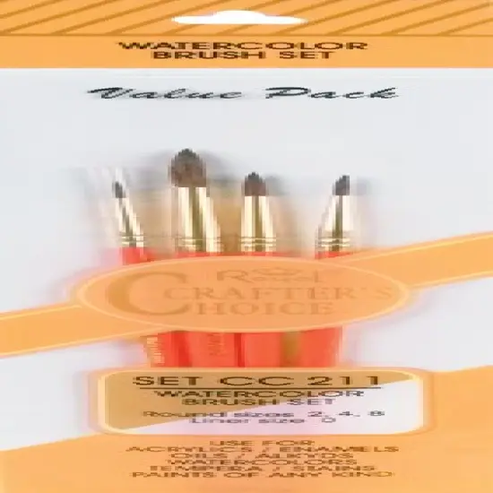 Crafter's Choice Watercolor Brush Set 4/Pkg {1}