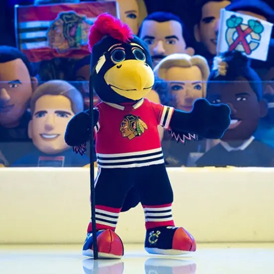 Bleacher Creatures Chicago Blackhawks Tommyhawk 10" Mascot Plush Figure {5}