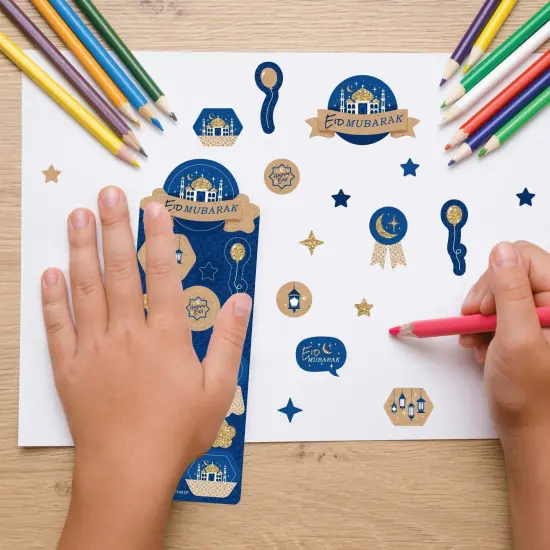 Big Dot of Happiness Eid Mubarak Party Favor Kids Stickers - Ramadan Party - 16 Sheets - 256 Stickers {7}
