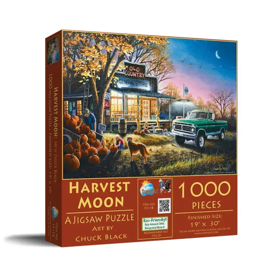 Sunsout Harvest Moon 1000 pc Jigsaw Puzzle 55158 {3}