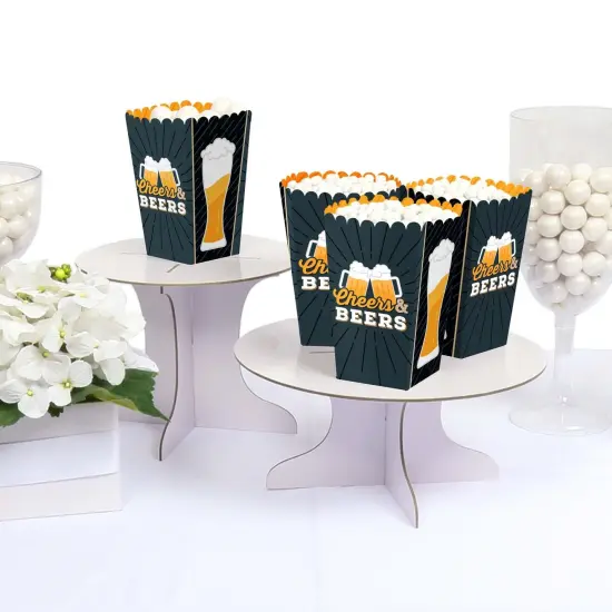 Big Dot of Happiness Cheers and Beers Happy Birthday - Birthday Party Favor Popcorn Treat Boxes - Set of 12 {4}