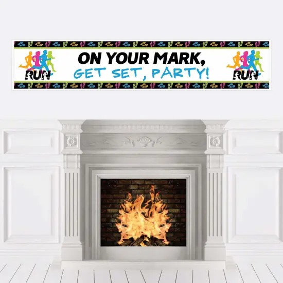 Big Dot of Happiness Set the Pace - Running - Track, Cross Country or Marathon Party Decorations Party Banner {1}