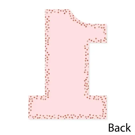 Big Dot of Happiness 1st Birthday Little Miss Onederful - Shaped Thank You Cards - Girl First Birthday Party Note Cards with Envelopes - Set of 12 {6}