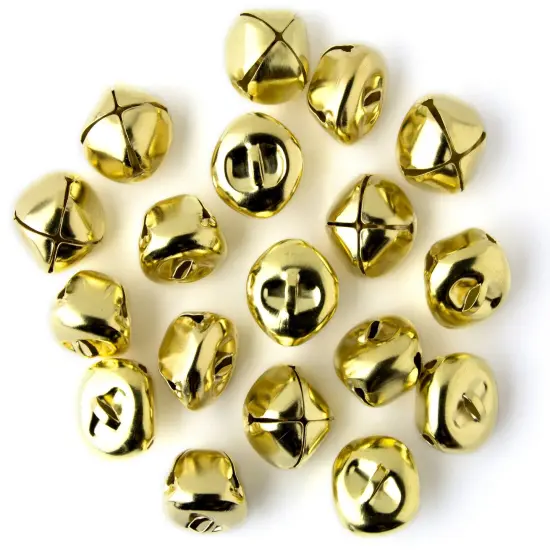 CousinDIY Jingle Bells 1" 18/Pkg-Gold {4}