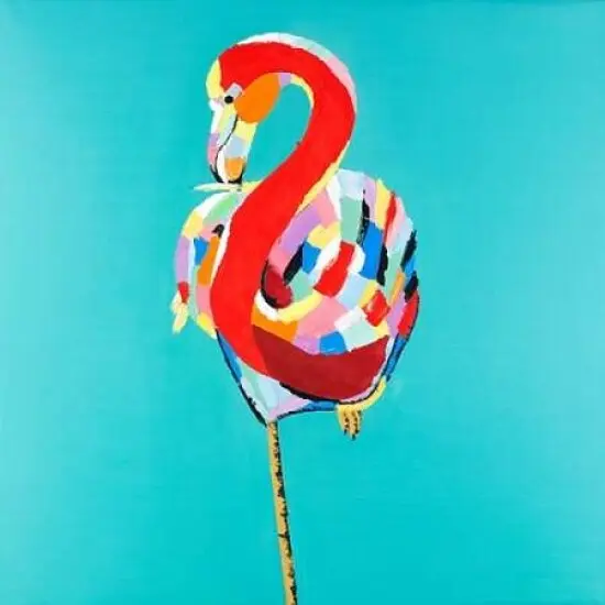 Colorful Flamingo Poster Print by Atelier B Art Studio - Item # VARPDXBEGANI234 {1}