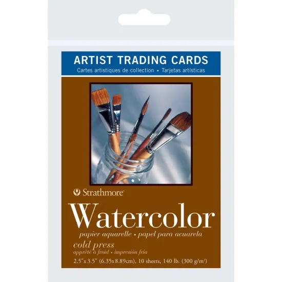 Strathmore Artist Trading Cards 2.5"X3.5" 10/Pkg-Watercolor {1}
