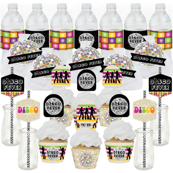 Big Dot of Happiness 70&rsquo;s Disco - 1970s Disco Fever Party Favors and Cupcake Kit - Fabulous Favor Party Pack - 100 Pieces {1}