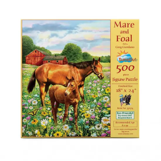 Sunsout Mare and Foal 500 pc Jigsaw Puzzle 37174 {4}