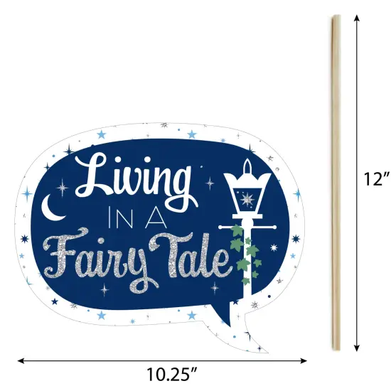 Big Dot of Happiness Fairy Tale Fantasy - Royal Prince and Princess Party Photo Booth Props Kit - 20 Count {7}