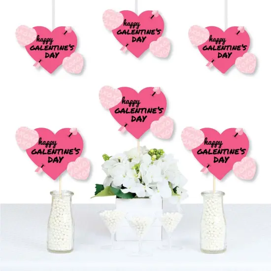 Big Dot of Happiness Be My Galentine - Heart Decorations DIY Galentine's and Valentine's Day Party Essentials - Set of 20 {1}
