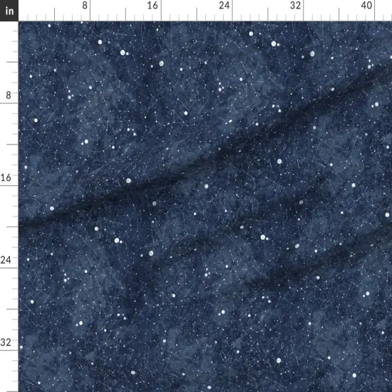 Various Fabrics by the Yard or Fat Quarter Night Sky Star Constellations Celestial Astronomy Astrology Custom Printed Fabric by Spoonflower {1}