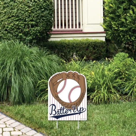 Big Dot of Happiness Batter Up - Baseball - Outdoor Lawn Sign - Baby Shower or Birthday Party Yard Sign - 1 Piece {1}