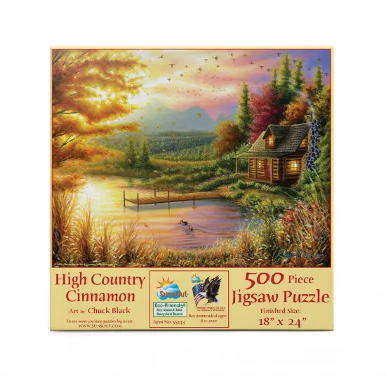 Sunsout High-Country Cinnamon 500 pc Jigsaw Puzzle 55143 {3}