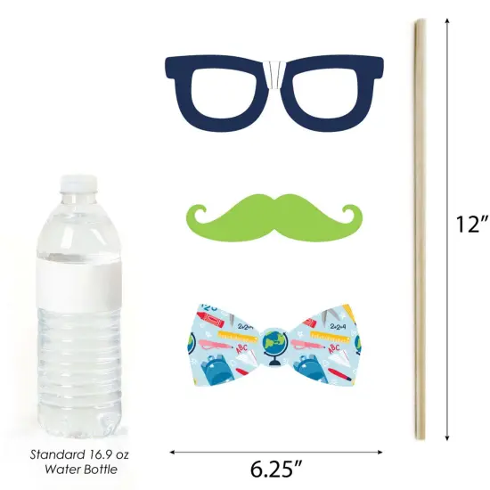 Big Dot of Happiness Back to School - First Day of School Classroom Decorations and Photo Booth Props Kit - 20 Count {6}