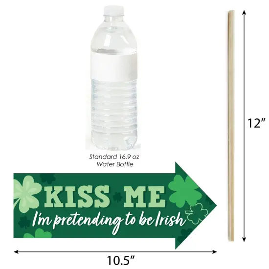 Big Dot of Happiness Funny Shamrock St. Patrick's Day - Saint Paddy's Day Party Photo Booth Props Kit - 10 Piece {4}