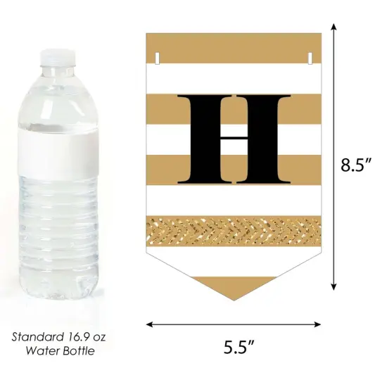 Big Dot of Happiness We Still Do - 50th Wedding Anniversary Party Bunting Banner - Gold Party Decorations - Happy Anniversary {4}