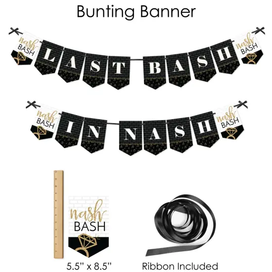 Big Dot of Happiness Nash Bash - Nashville Bachelorette Party Supplies - Banner Decoration Kit - Fundle Bundle {4}