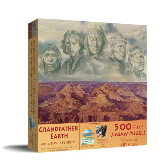 Sunsout Grandfather Earth 500 pc Jigsaw Puzzle 40080 {3}