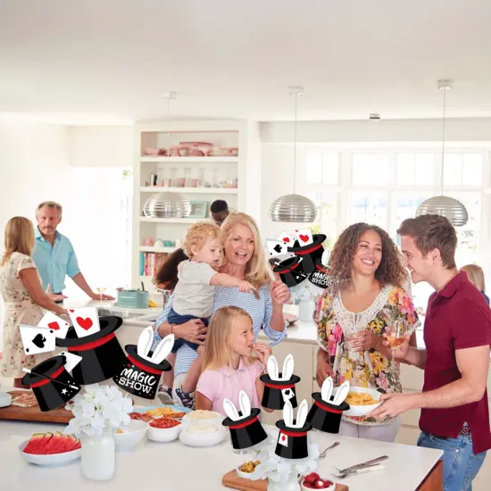 Big Dot of Happiness Ta-Da, Magic Show - Magical Birthday Party Centerpiece Sticks - Showstopper Table Toppers - 35 Pieces {6}